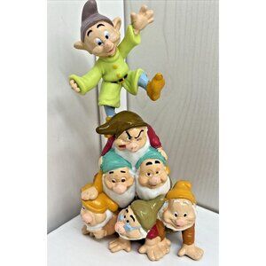 Disney Snow White Seven Dwarfs Stacked Action Figure Set - Multicolor